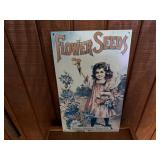 Flower Seeds metal sign