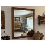 Beveled wall mirror