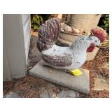 Concrete yard chicken