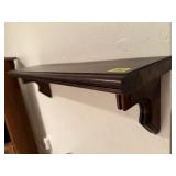 Architectural salvage 3 piece wood shelf, no