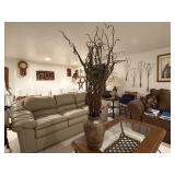 Floor vase, decorative branches