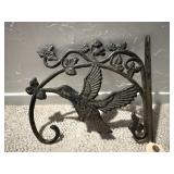 Hummingbird wrought iron plant hanger
