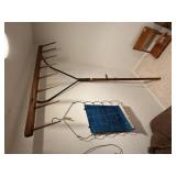 Large primitive hay rake