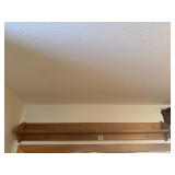 Wooden wall shelf