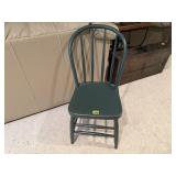 Green painted youth chair