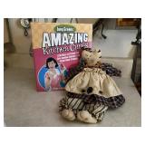 Kitchen Cures book, cat doll