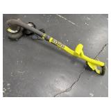 Ryobi 18 volt cordless trimmer, battery, charger