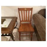 Oak dining chair
