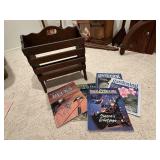 Magazine rack, DIY books