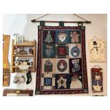 Christmas tapestry wall hanging