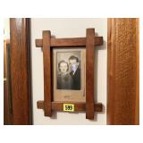 Black & white framed portrait