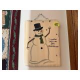 Snowman wall decor