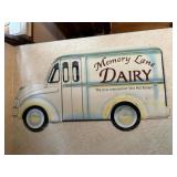 Memory Lane Dairy metal sign