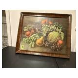 Vintage fruit still life artwork
