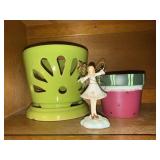 Flower pots (2), Spirit of the Angels figurine