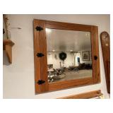 Antique beveled mirror