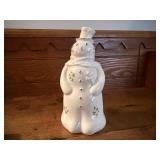 Fine bone china snowman, made in Ireland