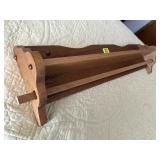 Oak wall shelf