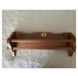 Oak wall shelf