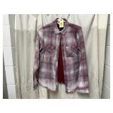 Distressed flannel shirt, tank top
