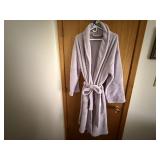 Lavender plush bath robe