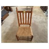 High back shaker style chair