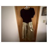 Black & gold shimmer prom dress