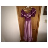 Vintage purple ruffled dress