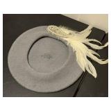 Feathered beret