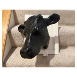 Decorative painted cow mount