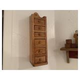 Oak wall trinket boxd