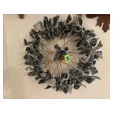 Bicycle wheel wreath