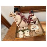 Snowman ornaments, decorations