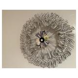 Bicycle wheel wreath