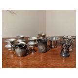 Aluminum, silver toothpick holders