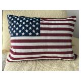 American flag pillow