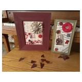 "Love" framed photo collages (2), heart