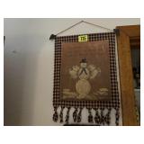 Snow angel wall hanging