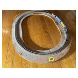 Wooden train track, toy trains
