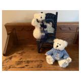 Decorative chair, teddy bears