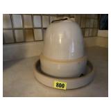 Stoneware poultry water font