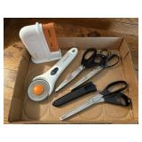 Scissors, rotary cutter
