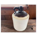 Brown stoneware jug
