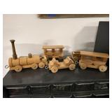 Wooden toy train
