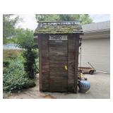 Outhouse shed, decorations included