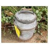Galvanized cream can