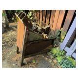 Rusty garden art