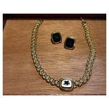 Cigar bos, Pegasus necklace, earring set