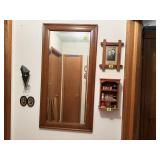 Beveled wall mirror