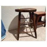 Antique round stool